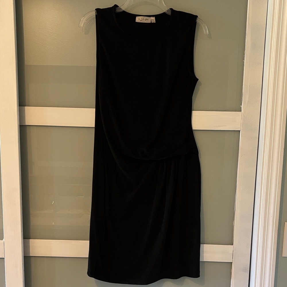 rag & bone Black Sleeveless Velvet Mini Dress